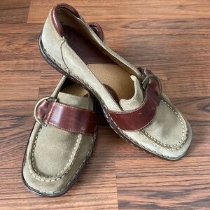 Born Moccasins in Brown and Tan with Classic Style